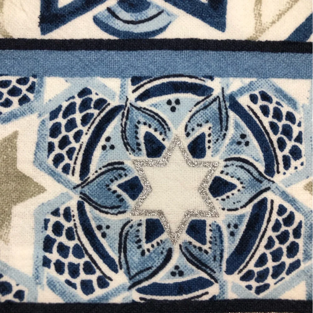 Pottery Barn Hanukkah Medallion Tea Towels - Set of 2